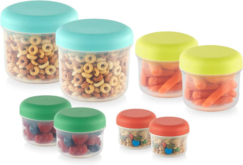 Snapware | Meal Prep Mini Kit with Airtight, Leakproof Lids | 16 Piece Meal Prep Set | Space Saving Stackable Containers | Dishwasher, Freezer, and Microwave Safe | BPA Free Plastic